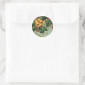 Vintage Kerst Holly bessen - Sticker (Tas)