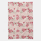 Vintage kerst in Blush Pink Theedoek (Verticaal)