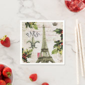 Vintage kerst in Parijs Servetten (Insitu)