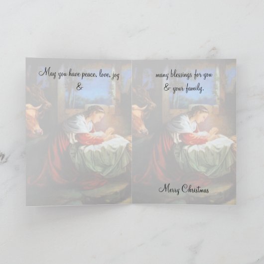 Vintage kerst Kaart 1 (Binnen)