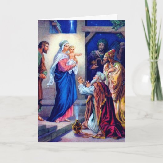 Vintage Kerst Kaart 2 (Voorkant)