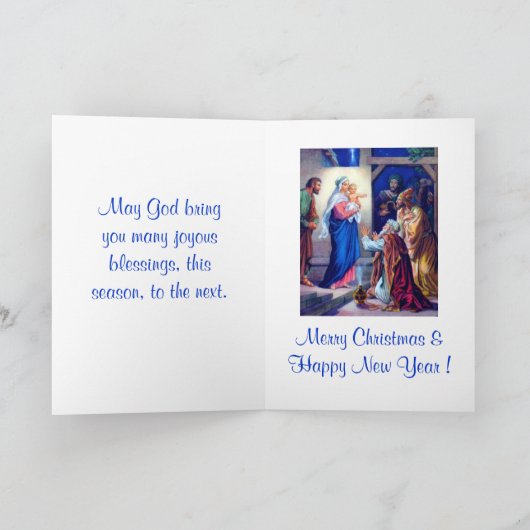 Vintage Kerst Kaart 2 (Binnen)