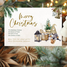 Vintage kerst Kaart: nostalgische vakantie groet Feestdagen Kaart