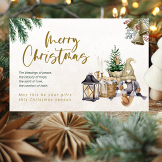 Vintage kerst Kaart: nostalgische vakantie groet Feestdagen Kaart