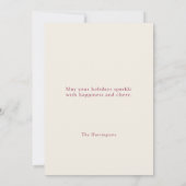 Vintage kerst Kinder sprankelende groet Feestdagenkaart (Achterkant)