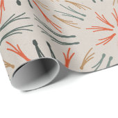 "Vintage Kerst Kleurrijk | feestelijke retro Cadeaupapier (Rol Hoek)