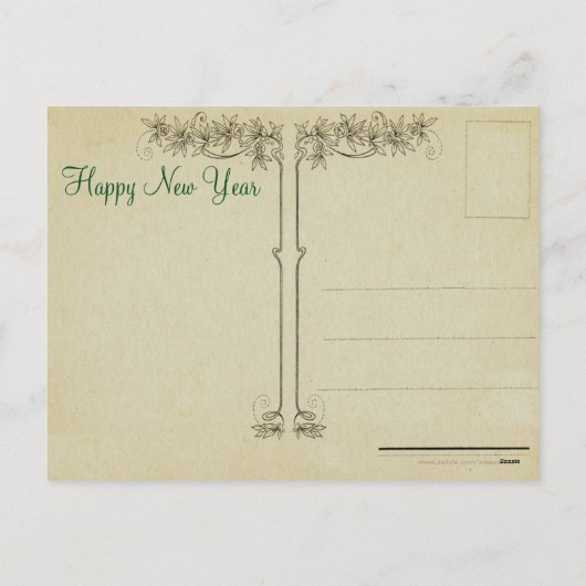 Vintage Kerst Krampus Briefkaart (Achterkant)