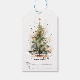 Vintage kerst labels cadeaulabel