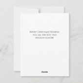 Vintage Kerst lijst familie foto kaart (Achterkant)