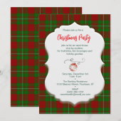 Vintage Kerst MacGregor Tartan Plaid Kaart (Voorkant / Achterkant)