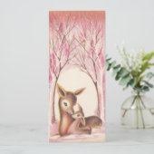 Vintage Kerst Moederhert met Baby Feestdagenkaart (Staand voorkant)