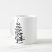 Vintage kerst mok (Voorkant links)