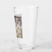 Vintage Kerst Motief met Koekjes en Koffie Glas (Links)
