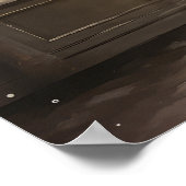 Vintage Kerst Nacht Poster (Hoek)