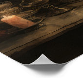 Vintage Kerst Nacht Poster (Hoek)