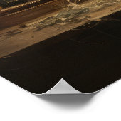 Vintage Kerst Nacht Poster (Hoek)