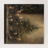 Vintage kerst nacht puzzel (Horizontaal)