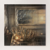 Vintage kerst nacht puzzel legpuzzel (Horizontaal)