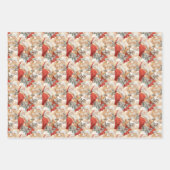 Vintage kerst nostalgie inpakpapier vel (Voorkant)