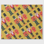 Vintage kerst notenkraker | cadeaupapier (Vlak)