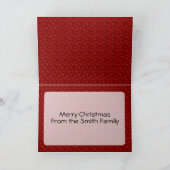 Vintage kerst orchideeën feestdagen kaart (Binnen)