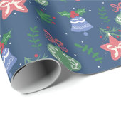 Vintage Kerst Ornamenten inpakpapier (Rol Hoek)