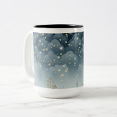 Vintage Kerst Ornamenten Koffie Mok (Voorkant links)