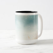 Vintage Kerst Ornamenten Koffie Mok (Voorkant rechts)