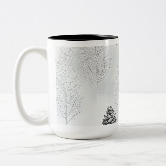 Vintage Kerst Ornamenten Koffie Mok (Links)