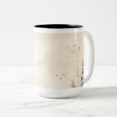 Vintage Kerst Ornamenten Koffie Mok (Voorkant rechts)