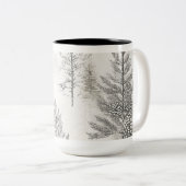 Vintage Kerst Ornamenten Koffie Mok (Voorkant rechts)