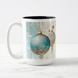 Vintage Kerst Ornamenten Koffie Mok