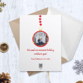 Vintage Kerst ornamenten slinger Feestdagenkaart