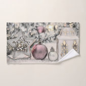 Vintage Kerst Ornamenten Tekening Bad Handdoek (Handdoek)