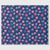 Vintage Kerst Ornamenten Traditioneel Cadeau Cadeaupapier (Vlak)