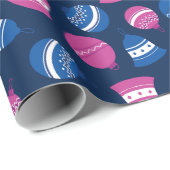 Vintage Kerst Ornamenten Traditioneel Cadeau Cadeaupapier (Rol Hoek)