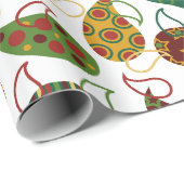 Vintage Kerst Paisley Cadeaupapier (Rol Hoek)