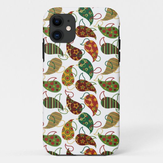 Vintage Kerst Paisley Case-Mate iPhone Case (Achterkant)