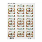 Vintage Kerst Paisley Etiket (Full Sheet)