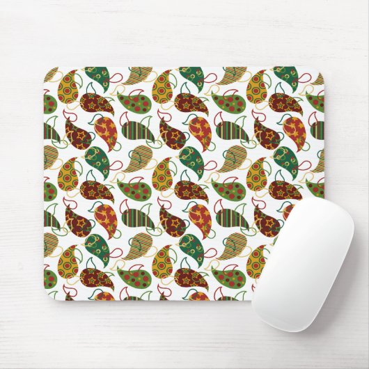 Vintage Kerst Paisley Muismat (Met muis)