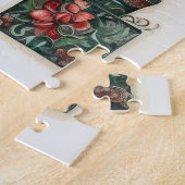 Vintage Kerst Patroon Puzzel Legpuzzel (Zijkant)