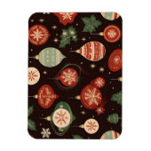 Vintage kerst poster magneet (Verticaal)