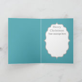 Vintage Kerst retro kous tekstkaart toevoegen Feestdagen Kaart (Binnen)