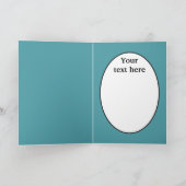 Vintage Kerst retro lamp aanpasbare kaart (Binnen)