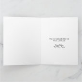 Vintage Kerst Rode Auto & Boom Kaart (Binnen)