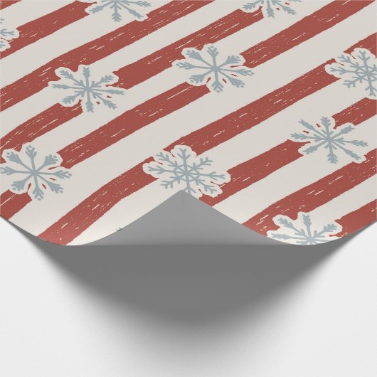 Vintage Kerst Rode Sleds Cadeaupapier (Hoek)