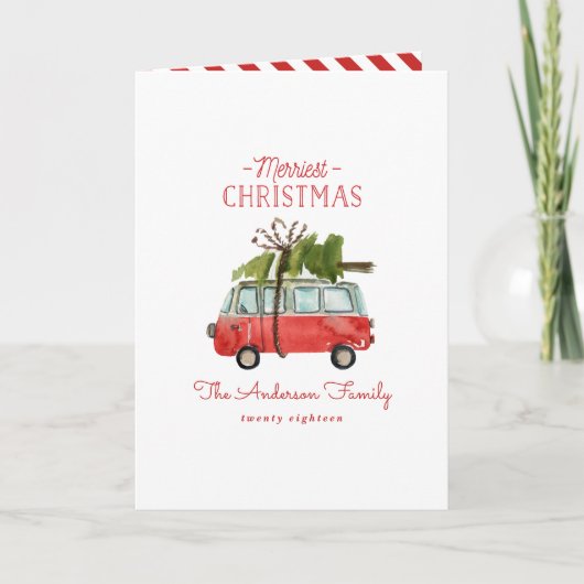 Vintage Kerst rustieke schuur Kaart (Voorkant)