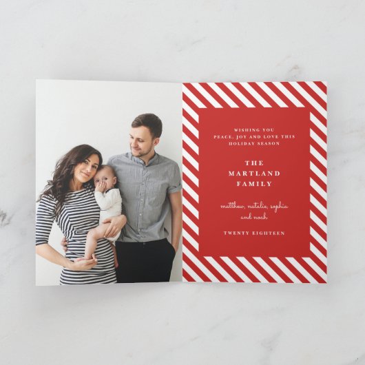 Vintage Kerst rustieke schuur Kaart (Binnen)