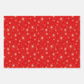 Vintage Kerst - Santa & Snowflakes Inpakpapier Vel (Voorkant 2)