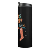 Vintage Kerst Schattige Retro Thermosbeker (Geroteerd rechts)